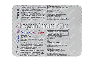 Neurokem 50 MG Capsule 10