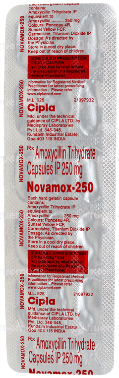 Novamox 250 Capsule 15 Novamox 250 Capsule 15