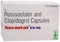 नोवास्टैट सीवी 20 कैप्सूल 10 नोवास्टैट सीवी 20 कैप्सूल 10