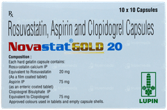 Novastat Gold 20 Capsule 10 Novastat Gold 20 Capsule 10
