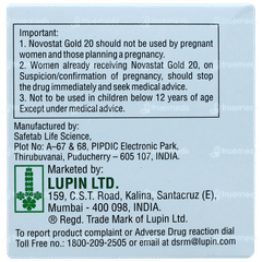 Novastat Gold 20 Capsule 10 Novastat Gold 20 Capsule 10