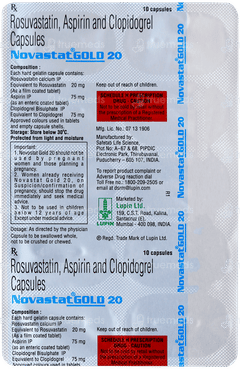 Novastat Gold 20 Capsule 10 Novastat Gold 20 Capsule 10