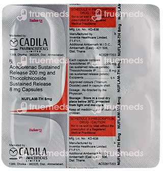 Nuflam Th 8/200 MG Capsule Sr 5