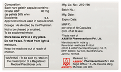 O Stat 60 Capsule 10 O Stat 60 Capsule 10