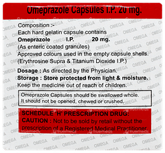 Omeprazole 20mg Capsule 10 Omeprazole 20mg Capsule 10