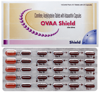 Ovaa Shield Combipack 5 Tablet And 25 Capsule