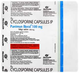 Panimun Bioral 100mg Capsule 6