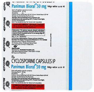 Panimun Bioral 50mg Capsule 6