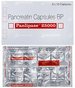 Panlipase 25000 Capsule 10