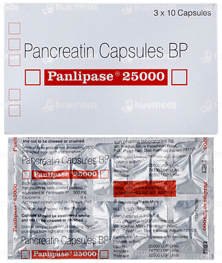 Panlipase 25000 Capsule 10