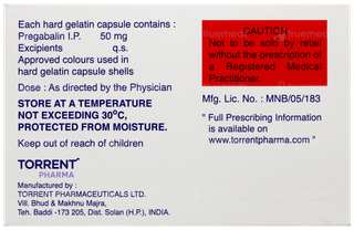 Pregaba 50 Capsule 10