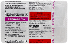 Pregaba 50 Capsule 10 Pregaba 50 Capsule 10