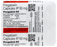 Pregabid 50 Capsule 10 Pregabid 50 Capsule 10