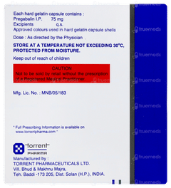 Pregalin 75 Capsule 15 Pregalin 75 Capsule 15