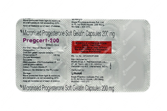 Pregcert 200 Capsule 10