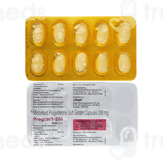 Pregcert 200 Capsule 10