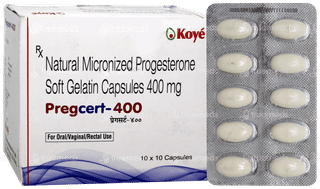 Pregcert 400 Capsule 10