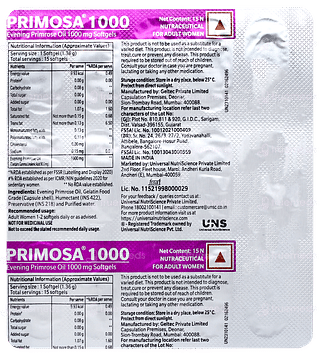 Primosa 1000 Capsule 15