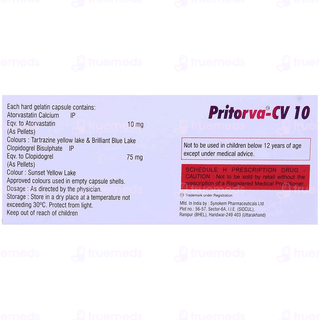 Pritorva Cv 10/75 Mg Capsule 10
