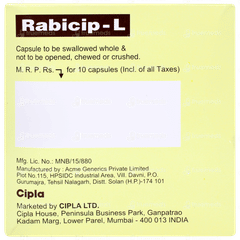 Rabicip L Capsule 10