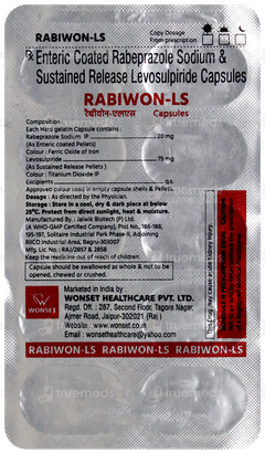 Rabiwon Ls 75/20Mg Capsule 10 Rabiwon Ls 75/20Mg Capsule 10