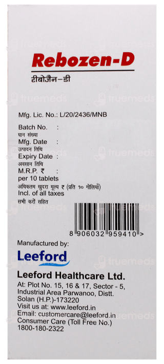 Rebozen D Tablet 10