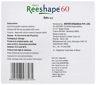 Reeshape 60 Capsule 15