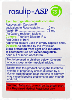 Rosulip Asp 75 Capsule 15 Rosulip Asp 75 Capsule 15