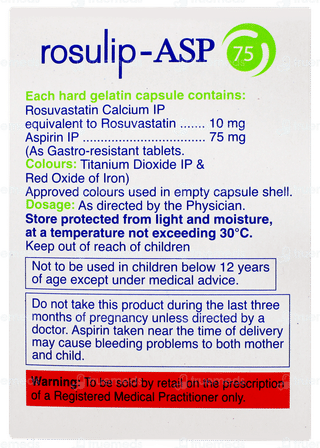 Rosulip Asp 75 Capsule 15