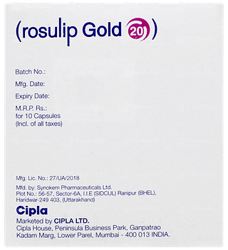 Rosulip Gold 20 Capsule 10