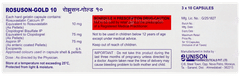 Rosuson Gold 10 Capsule 10 Rosuson Gold 10 Capsule 10