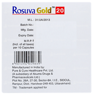 Rosuva Gold 20 Capsule 10