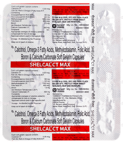 Shelcal Ct Max Capsule 15 Shelcal Ct Max Capsule 15