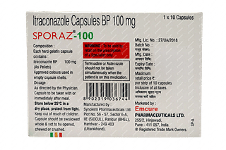 Sporaz 100 MG Capsule 10