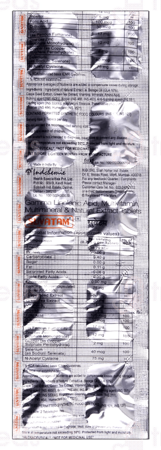 Suvatam Tablet 10