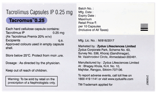 Tacromus 0.25 Capsule 10