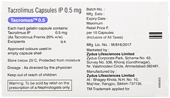 Tacromus 0.5 Capsule 10 Tacromus 0.5 Capsule 10