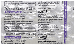 Tacromus 0.5 Capsule 10 Tacromus 0.5 Capsule 10