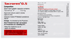 Tacroren 0.5 Capsule 10 Tacroren 0.5 Capsule 10