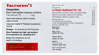 Tacroren 1 Capsule 10