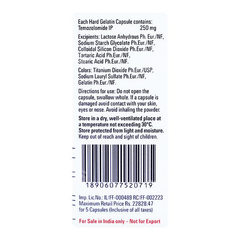 Temodal 250 Mg Capsule 5