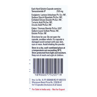 Temodal 250 Mg Capsule 5