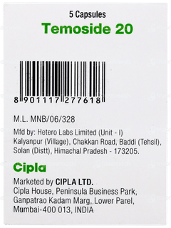 Temoside 20 Capsule 5