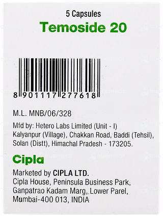Temoside 20 Capsule 5