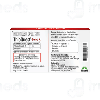 Thioquest Twist 8 MG Capsule 10
