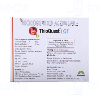 Thioquest D 4/50 MG Capsule 10