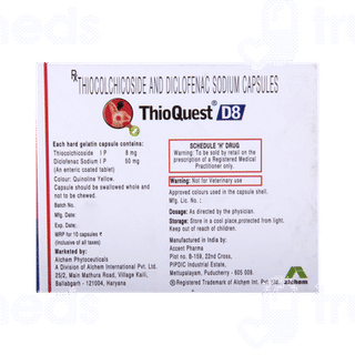 Thioquest D 8/50 MG Capsule 10