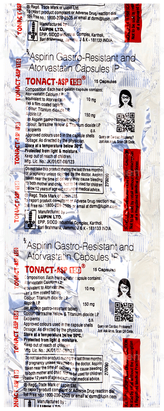 Tonact Asp 150 Capsule 15