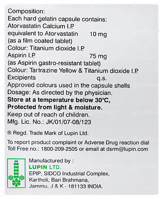 Tonact Asp 75 Capsule 15