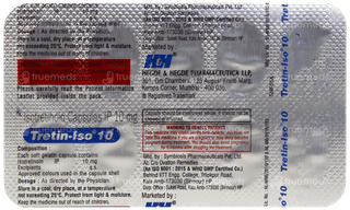 Tretin Iso 10 Capsule 10